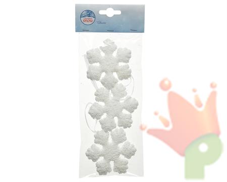 FIOCCHI DI NEVE IN FOAM 7,5CM BIANCO