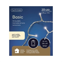 LUCI LED DA INTERNO 275CM 20LED LUCE CALDA