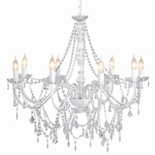 LAMPADARIO IN ACRILICO TRASPARENTE 75CM