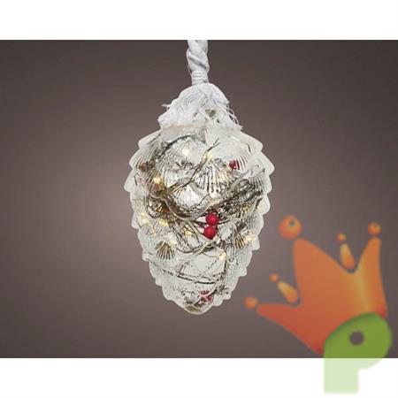 PIGNA DA APPENDERE CON 15 LED LUCE BIANCO CALDO
