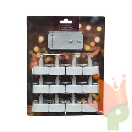 TEALIGHT A LED CON TELECOMANDO 12PZ
