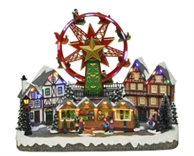 VILLAGGIO STRASSBOURG CON LUCI E MOVIMENTO E SUONI  40CM n:31
