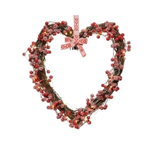 CUORE DA APPENDERE 36CM CON 40 LED LUCE CALDA
