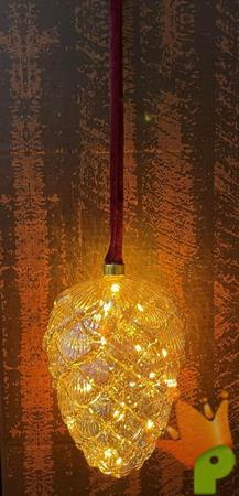 PIGNA DA APPENDERE CON 15 LED LUCE BIANCO CALDO