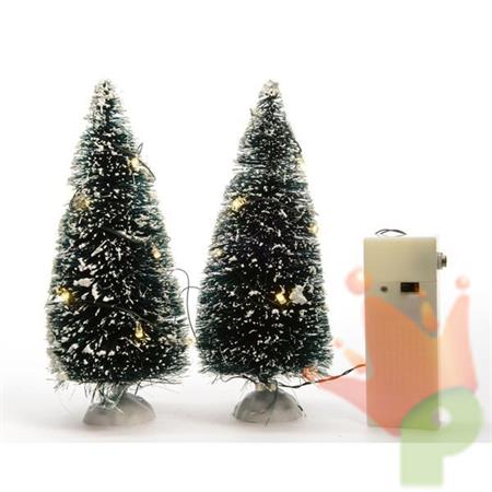 ALBERI CON TELECOMANDO 15CM LUCI LED BIANCO CALDO