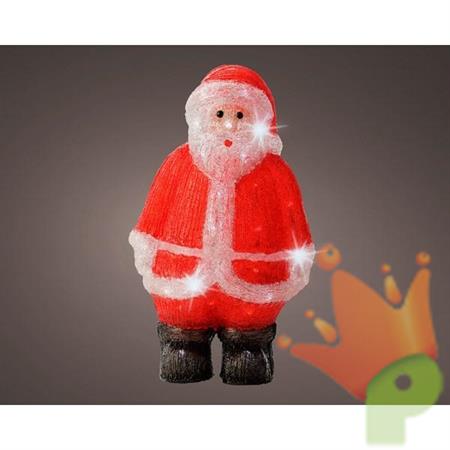 BABBO DA NATALE LUMINOSO 21X30X50CM 50 LED BIANCO FREDDO