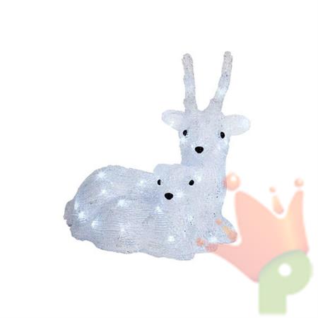 RENNA LUMINOSA SEDUTA 34CM 40 LED BIANCO FREDDO