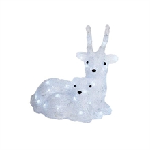 RENNA LUMINOSA SEDUTA 34CM 40 LED BIANCO FREDDO