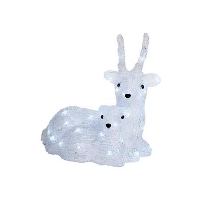 RENNA LUMINOSA SEDUTA 34CM 40 LED BIANCO FREDDO