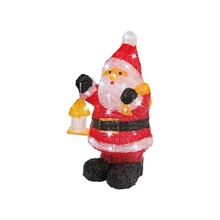 BABBO NATALE LUMINOSO 46 CM 40 LED BIANCO FREDDO