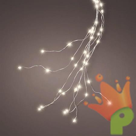 LUCI DI NATALE A FASCIO 672 MICROLED BIANCO CALDO