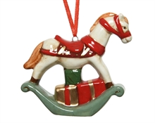 CAVALLO A DONDOLO DA APPENDERE IN POLIRESINA 8CM