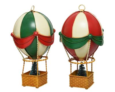 MONGOLFIERA IN FERRO 24CM CON ALBERO