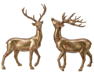 RENNA IN POLIRESINA ORO 26,1 CM 1 PZ ASSORTITO
