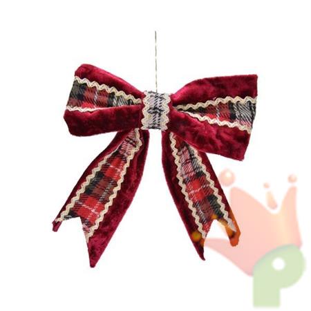 FIOCCO 12X14CM SCOZZESE ROSSO