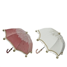 OMBRELLO 42X42 BIANCO/ROSA