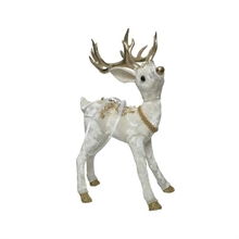 RENNA 9X13X23CM BIANCO/ORO