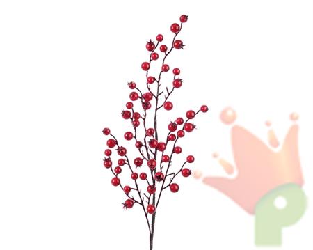 RAMO CON BACCHE 15X60CM ROSSO