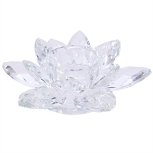 PORTATEALIGHT IN VETRO 13,5CM FORMA FIORE