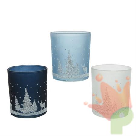 PORTATEALIGHT 7X8,3CM BIANCO/AZZURRO/BLU