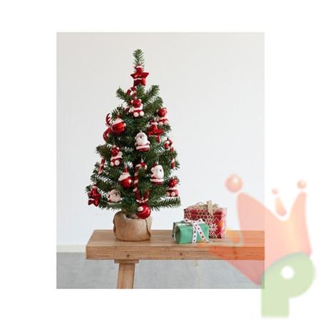 ALBERO 75CM IMPERIAL DECORATO CON FIGURE NATALIZIE