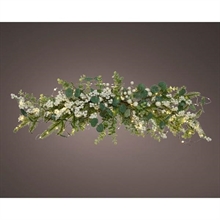 GHIRLANDA CON BACCHE H. 28CM 60 LUCI LED BIANCO CALDO