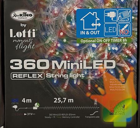 LUCI DI NATALE 360 MINILED MULTICOLOR