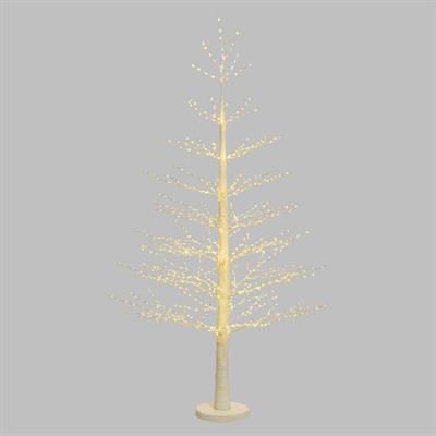 ALBERO PINO BIANCO MICRO PINE H. 190CM 900 MICROLED BIANCO CALDO