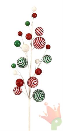 RAMO 73CM CON PALLINE DECORATE