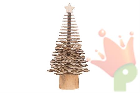 ALBERO DI FIOCCHI DI NEVE 12,5X12,5X25CM