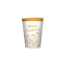 BICCHIERI CHRISTMAS GOLD 200CC 8PZ