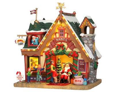 VILLAGGIO DI NATALE CASA DI BABBO NATALE IN PORCELLANA