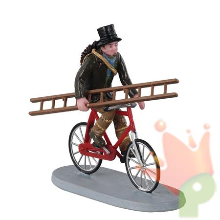 SPAZZACAMINO SU BICICLETTA