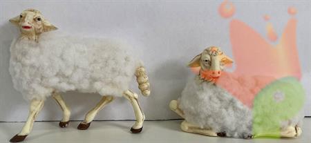 PECORE CON LANA 12X12CM 2PZ IN BUSTA