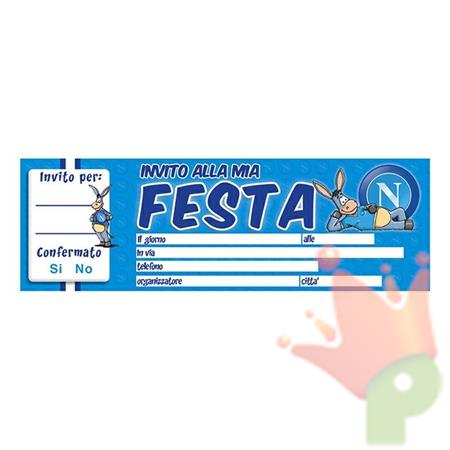 INVITI ASSEGNO FESTA SSC NAPOLI 21X7CM 20PZ