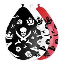 PALLONCINI 12INCH 30CM ALL AROUND PIRATES 10PZ