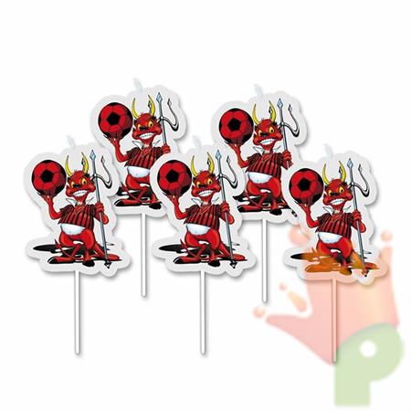CANDELINA PICKS DIABLOTTO ROSSONERO 8CM 5PZ