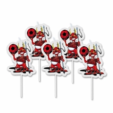 CANDELINA PICKS DIABLOTTO ROSSONERO 8CM 5PZ