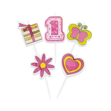 PICKS CANDELINE 1 ROSA 8CM 5PZ