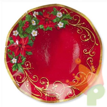 PIATTI PICCOLI 21 CM WARM CHRISTMAS 8 PZ