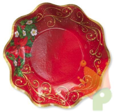 PIATTI 24 CM WARM CHRISTMAS 8 PZ