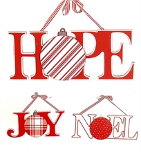 SCRITTA DA APPENDERE 37 CM HOPE/JOY/NOEL