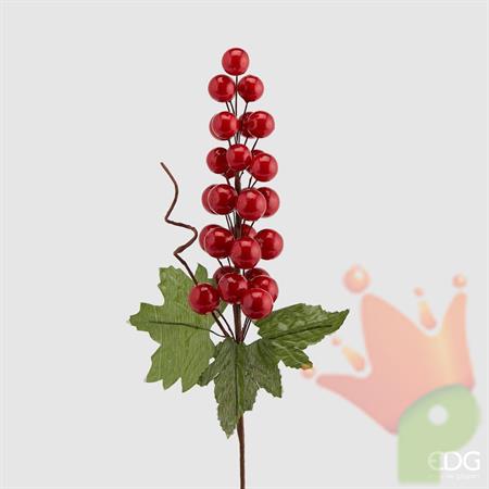 PICK CON BACCHE ROSSE H. 30 CM
