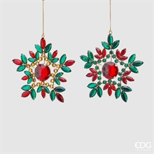 DECORAZIONI DA APPENDERE GEMME VERDE/ROSSO