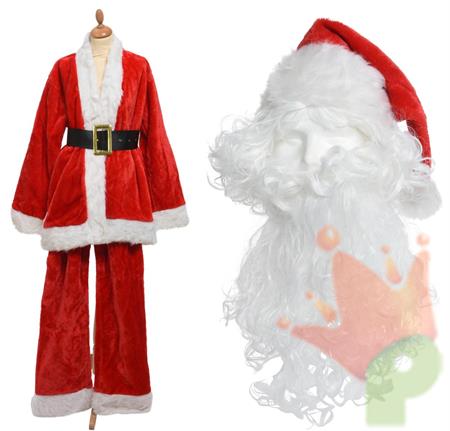 COSTUME BABBO NATALE COMPLETO TG. UNICA