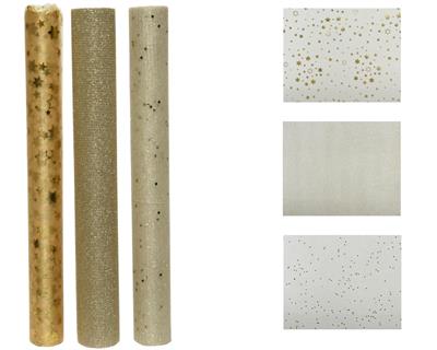ROTOLO RUNNER 35X200 CM CHAMAPGNE/ORO
