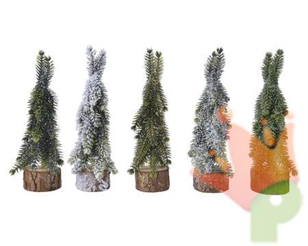 MINI ALBERO 20 CM VERDE/INNEVATO