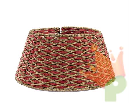 COPRIBASE ALBERO 57 CM H. 28 CM ROSSO/NATURALE