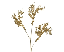 RAMO 72 CM CON BACCHE ORO