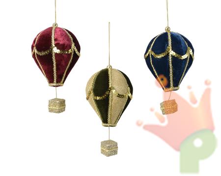 DECORAZIONE PENDENTE 13 CM MONGOLFIERA
